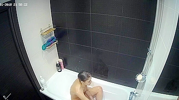 The hidden cam show is back with another caught sister all alone in the shower