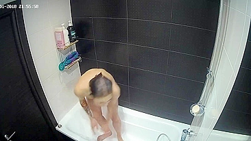 The hidden cam show is back with another caught sister all alone in the shower