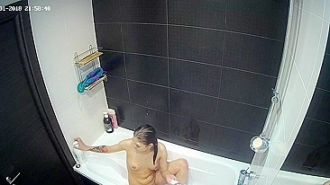 The hidden cam show is back with another caught sister all alone in the shower