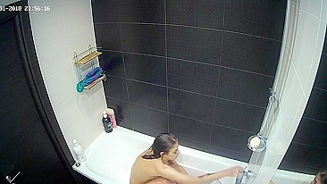 The hidden cam show is back with another caught sister all alone in the shower