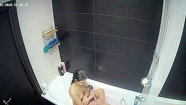 The hidden cam show is back with another caught sister all alone in the shower