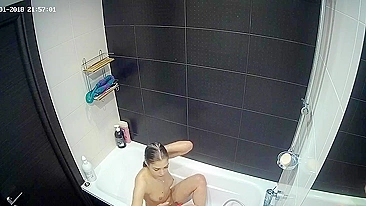 The hidden cam show is back with another caught sister all alone in the shower