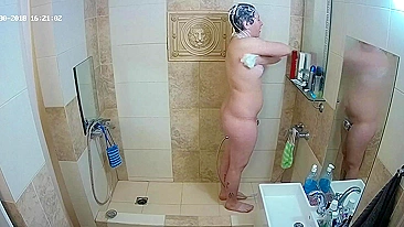 I caught sister and her chubby body entering the bathroom in the middle of night