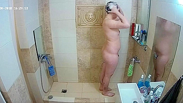 I caught sister and her chubby body entering the bathroom in the middle of night