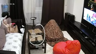 Friend caught sister putting on a show in front of the phone while dressed sexy