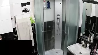 I put a hidden cam in the bathroom and caught sister in her all petite glory