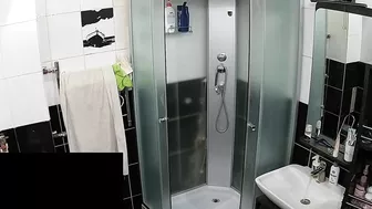 I put a hidden cam in the bathroom and caught sister in her all petite glory