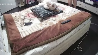 He put a camera and he caught sister enjoying the afternoon by masturbating