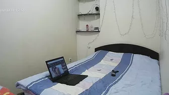 I caught sister watching some porn on her laptop and using her vibrating toy