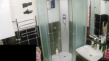 Hidden camera in the bathroom leads to a caught sister being naked and sexy
