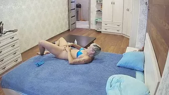 He caught sister playing with herself and he wanted to flirt and fuck her He caught sister playing with herself and he wanted to flirt and fuck her