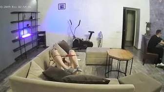 Gamer did not caught sister removing her panties while he is being distracted