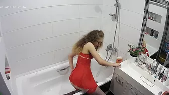 Friend caught sister coming home late one night and going to the bathroom