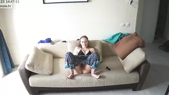 Amateur action featuring a caught sister that loves teasing her wet tight hole