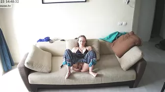 Amateur action featuring a caught sister that loves teasing her wet tight hole