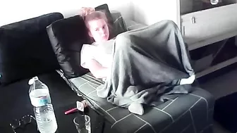 He caught sister playing with her pussy while looking directly at the camera