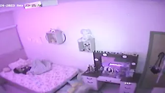 An older video of a caught sister thinking she is all alone all afternoon