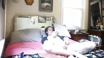 Young girl with light hair is a caught sister that loves making herself cum