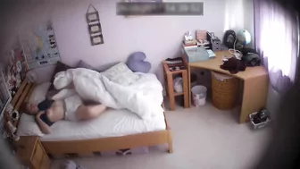 Skinny caught sister can not help but start touching her small tits and hole