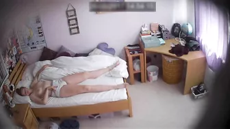 Skinny caught sister can not help but start touching her small tits and hole