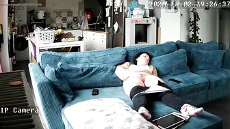 Chubby brunette being the star of this solo caught sister masturbating vid