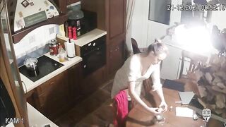 Fucking between a caught sister and her stepbrother shown on the hidden cam