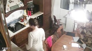 Fucking between a caught sister and her stepbrother shown on the hidden cam