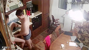 Fucking between a caught sister and her stepbrother shown on the hidden cam