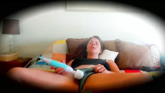 Hot XXX hidden cam video of a caught sister playing with fingers till she cums