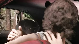 Clementine from Walking Dead featured in a truly twisted car fucking movie