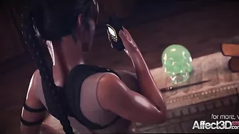Tomb Raider Lara Croft getting gangbanged in a highly kinky fashion here