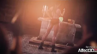 Tomb Raider Lara Croft getting gangbanged in a highly kinky fashion here