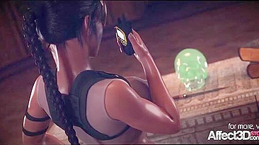 Tomb Raider Lara Croft getting gangbanged in a highly kinky fashion here