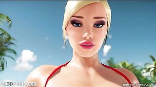 Bikini hentai action showing girls that have hard futa dicks to suck and fuck