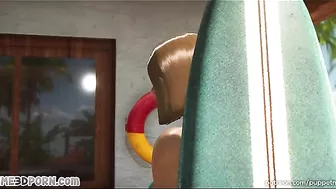 Bikini hentai action showing girls that have hard futa dicks to suck and fuck