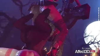 Futanari Halloween with a great dael of fucking and other twisted shit