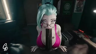 Hentai fuck scene showing a cheating hipster girl that prefers black dicks