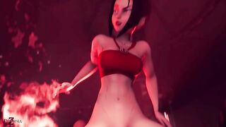 Azula hentai featuring amazing riding and one of a kind orgasm in sexy POV