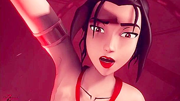 Azula hentai featuring amazing riding and one of a kind orgasm in sexy POV