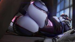 Widowmaker wants to make him lose control as she uses her sexy mouth here