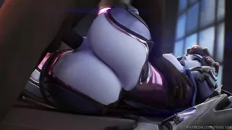 Widowmaker wants to make him lose control as she uses her sexy mouth here
