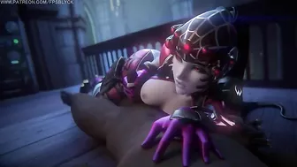 Widowmaker wants to make him lose control as she uses her sexy mouth here