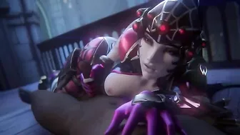 Widowmaker wants to make him lose control as she uses her sexy mouth here