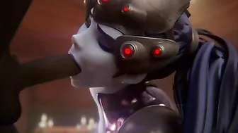 Widowmaker wants to make him lose control as she uses her sexy mouth here
