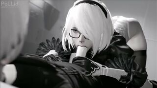 2B hentai compilation with a great deal of dick riding and filthy orgasms