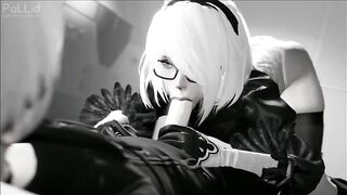 2B hentai compilation with a great deal of dick riding and filthy orgasms