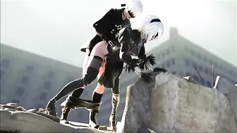 2B hentai compilation with a great deal of dick riding and filthy orgasms