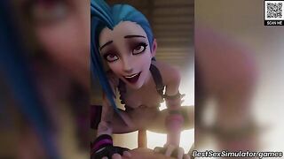 League of Legends hentai screwing with the horniest girls cumming happily