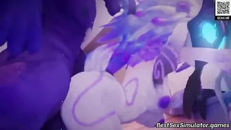 League of Legends hentai screwing with the horniest girls cumming happily