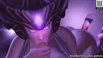 League of Legends hentai screwing with the horniest girls cumming happily